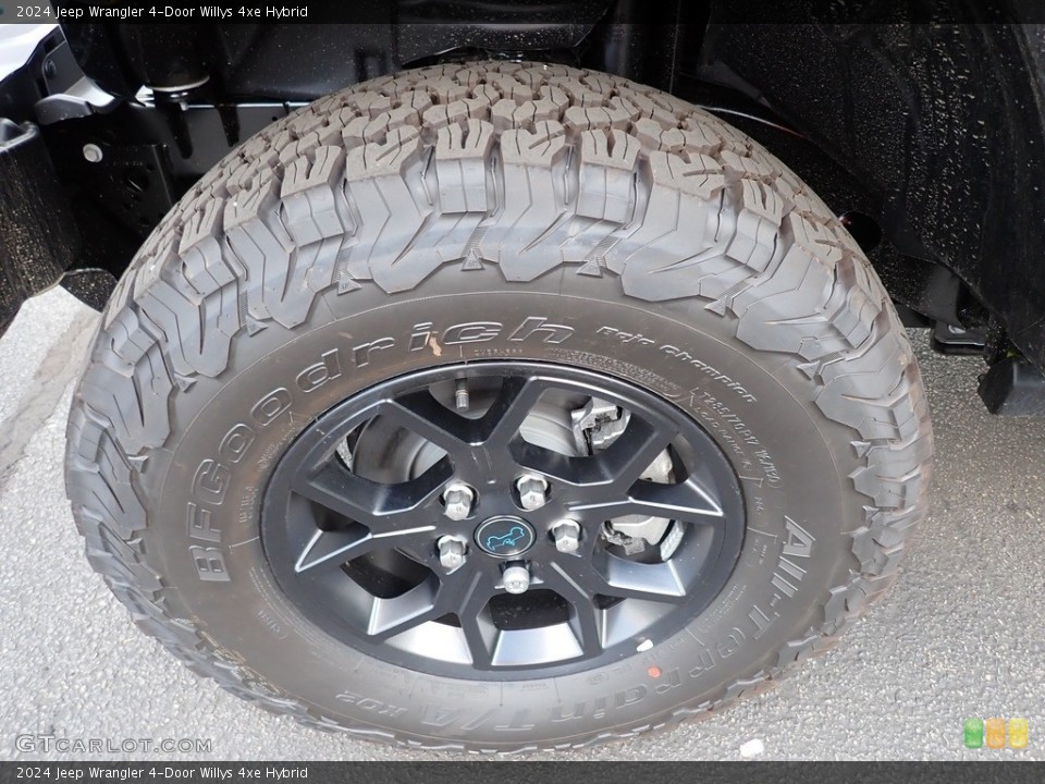2024 Jeep Wrangler 4-Door Willys 4xe Hybrid Wheel and Tire Photo #146419075