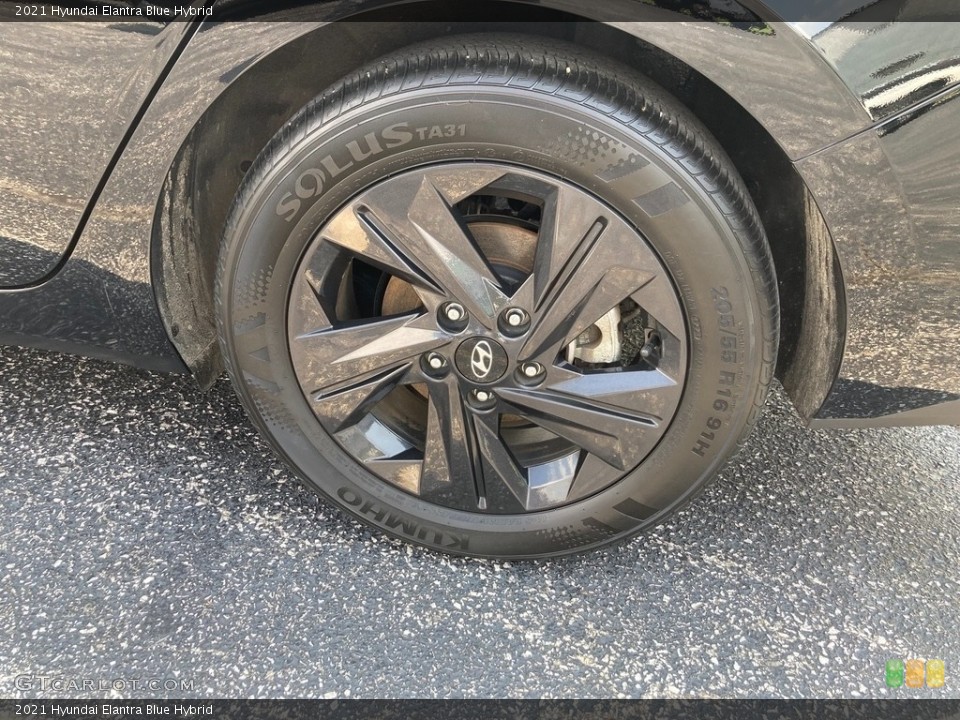2021 Hyundai Elantra Blue Hybrid Wheel and Tire Photo #146438618