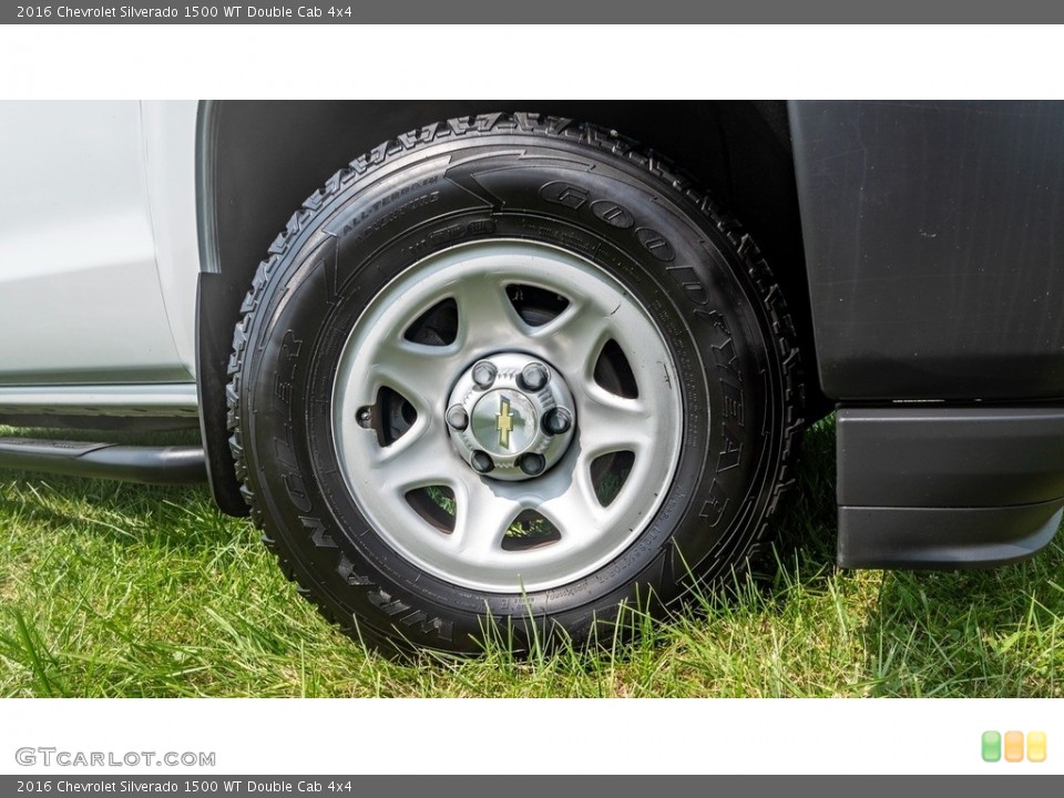 2016 Chevrolet Silverado 1500 WT Double Cab 4x4 Wheel and Tire Photo #146496574