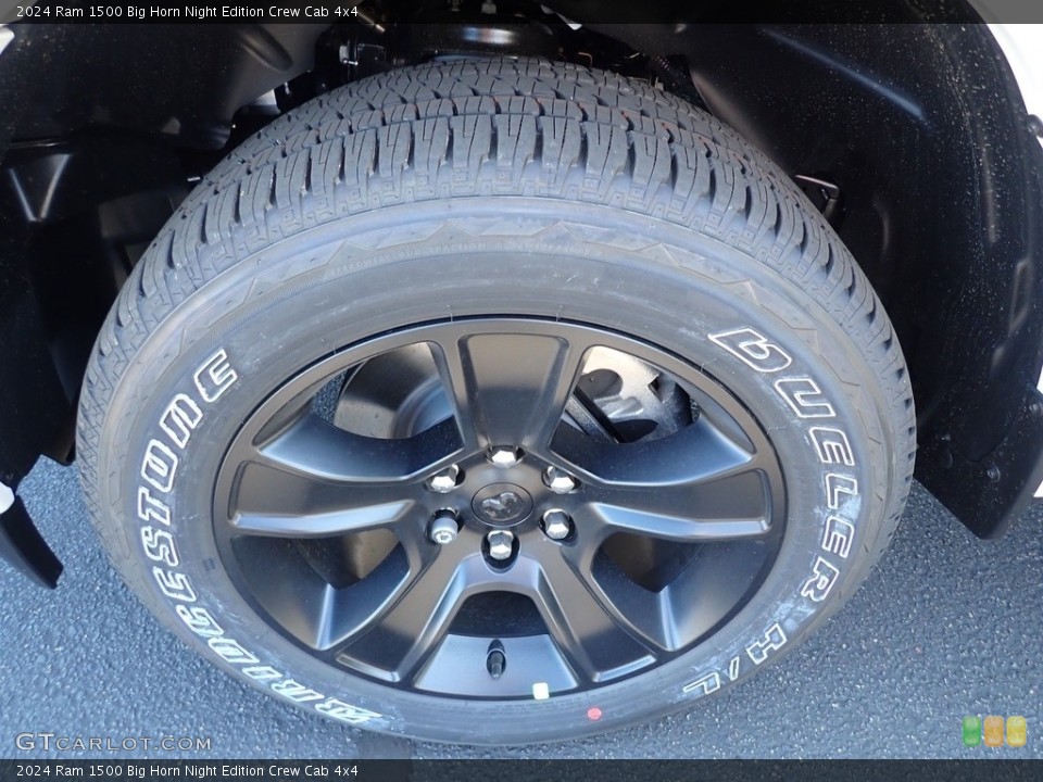 2024 Ram 1500 Big Horn Night Edition Crew Cab 4x4 Wheel and Tire Photo #146515905