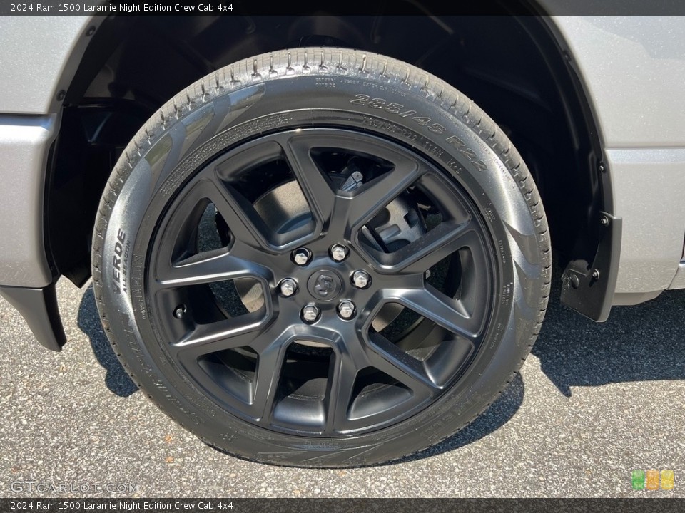 2024 Ram 1500 Laramie Night Edition Crew Cab 4x4 Wheel and Tire Photo #146520444