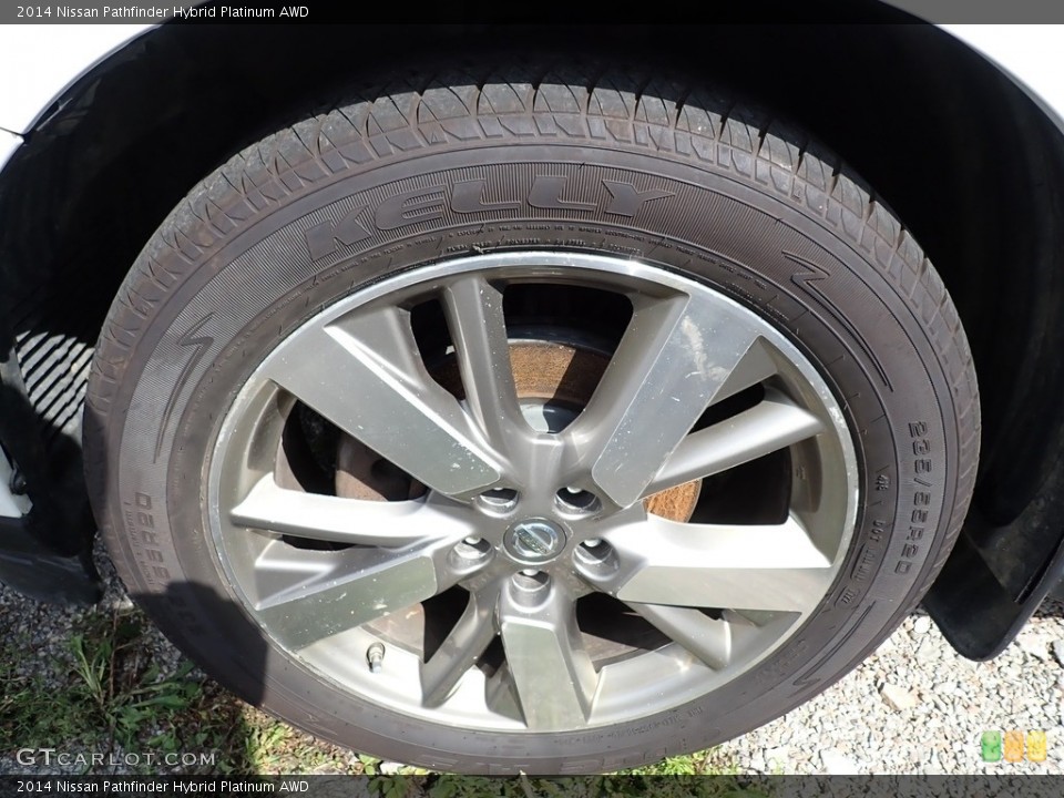2014 Nissan Pathfinder Hybrid Platinum AWD Wheel and Tire Photo #146534503