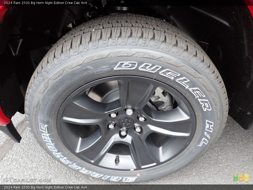 2024 Ram 1500 Big Horn Night Edition Crew Cab 4x4 Wheel and Tire Photo #146551132