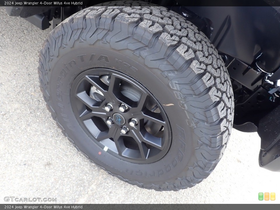 2024 Jeep Wrangler 4-Door Willys 4xe Hybrid Wheel and Tire Photo #146569501
