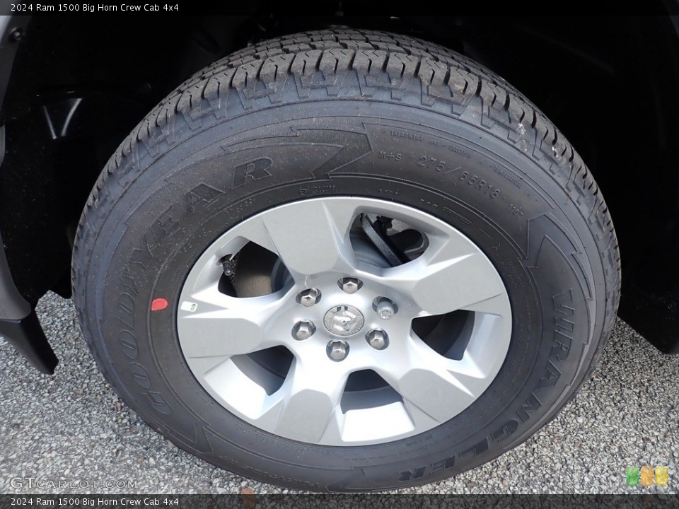 2024 Ram 1500 Big Horn Crew Cab 4x4 Wheel and Tire Photo #146572895