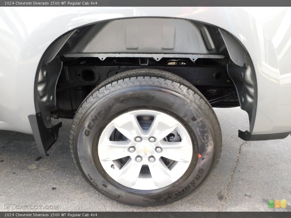 2024 Chevrolet Silverado 1500 WT Regular Cab 4x4 Wheel and Tire Photo #146576403