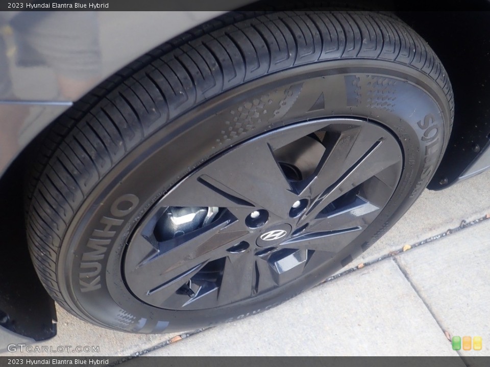 2023 Hyundai Elantra Blue Hybrid Wheel and Tire Photo #146609797