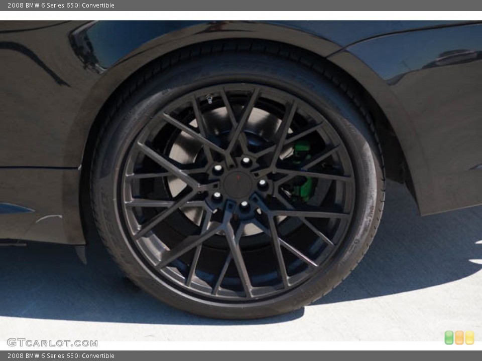 2008 BMW 6 Series 650i Convertible Wheel and Tire Photo #146617410