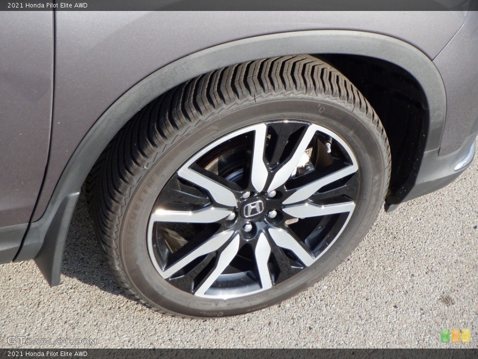 2021 Honda Pilot Elite AWD Wheel and Tire Photo #146620898