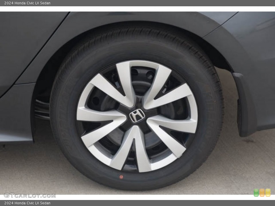 2024 Honda Civic LX Sedan Wheel and Tire Photo #146649420