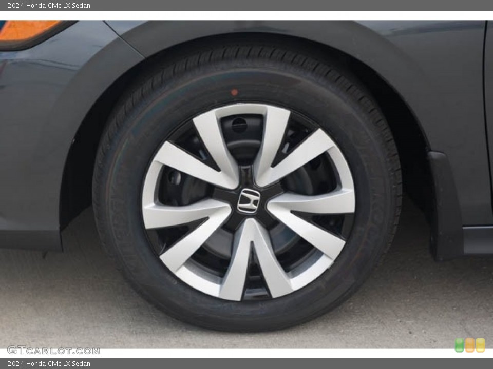 2024 Honda Civic LX Sedan Wheel and Tire Photo #146649444