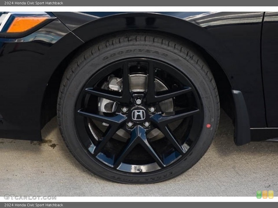 2024 Honda Civic Sport Hatchback Wheel and Tire Photo #146655894