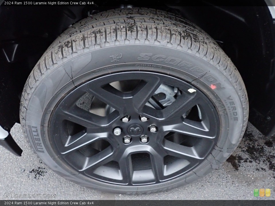 2024 Ram 1500 Laramie Night Edition Crew Cab 4x4 Wheel and Tire Photo #146687961