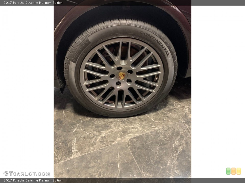 2017 Porsche Cayenne Platinum Edition Wheel and Tire Photo #146705553