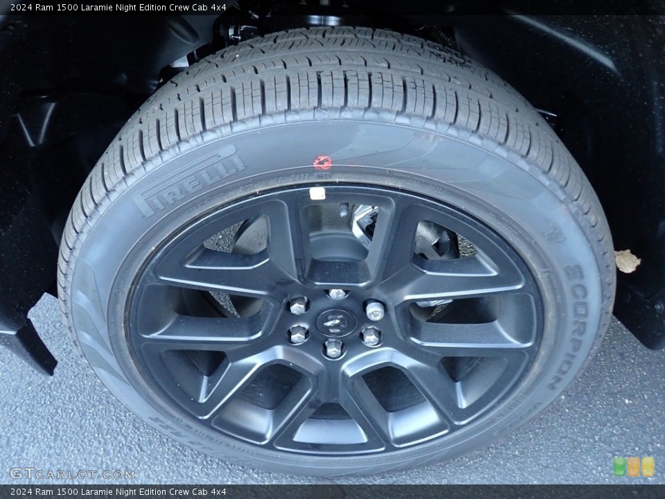 2024 Ram 1500 Laramie Night Edition Crew Cab 4x4 Wheel and Tire Photo #146713507