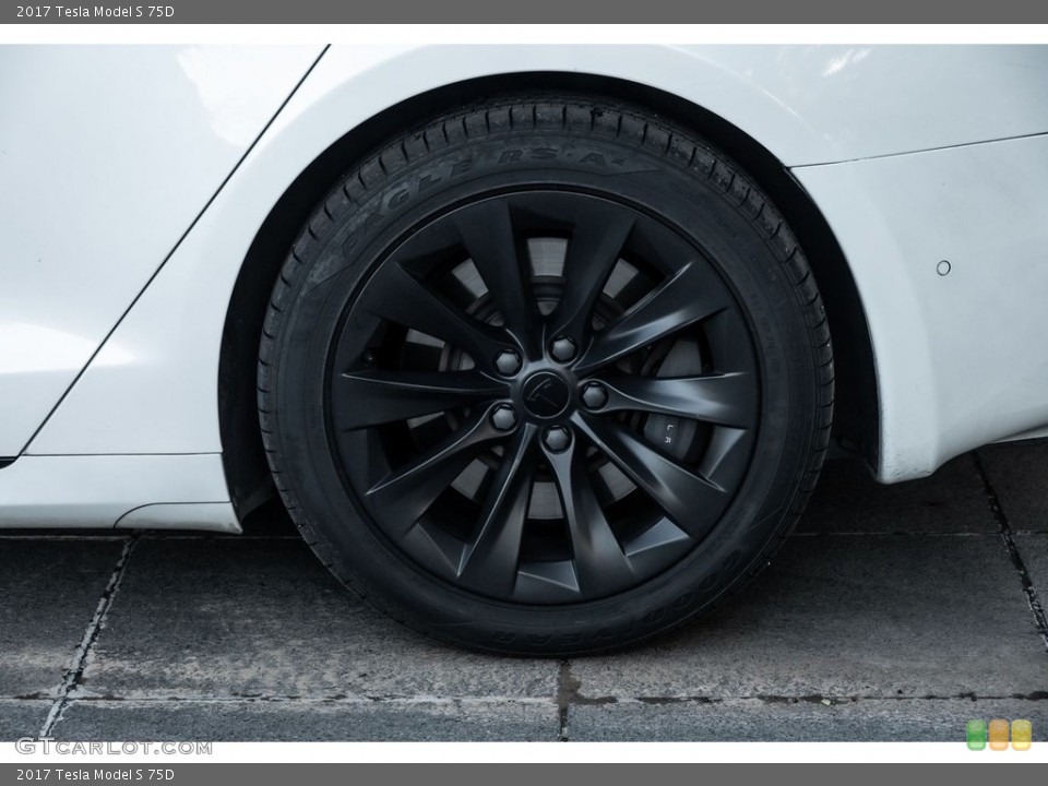 2017 Tesla Model S 75D Wheel and Tire Photo #146721003