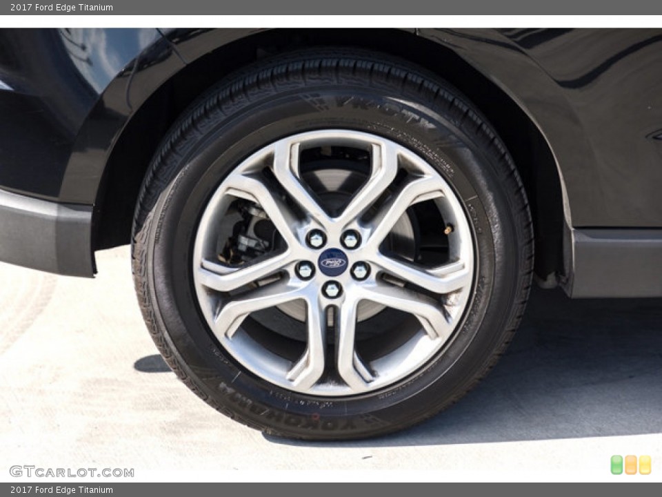 2017 Ford Edge Titanium Wheel and Tire Photo #146730299