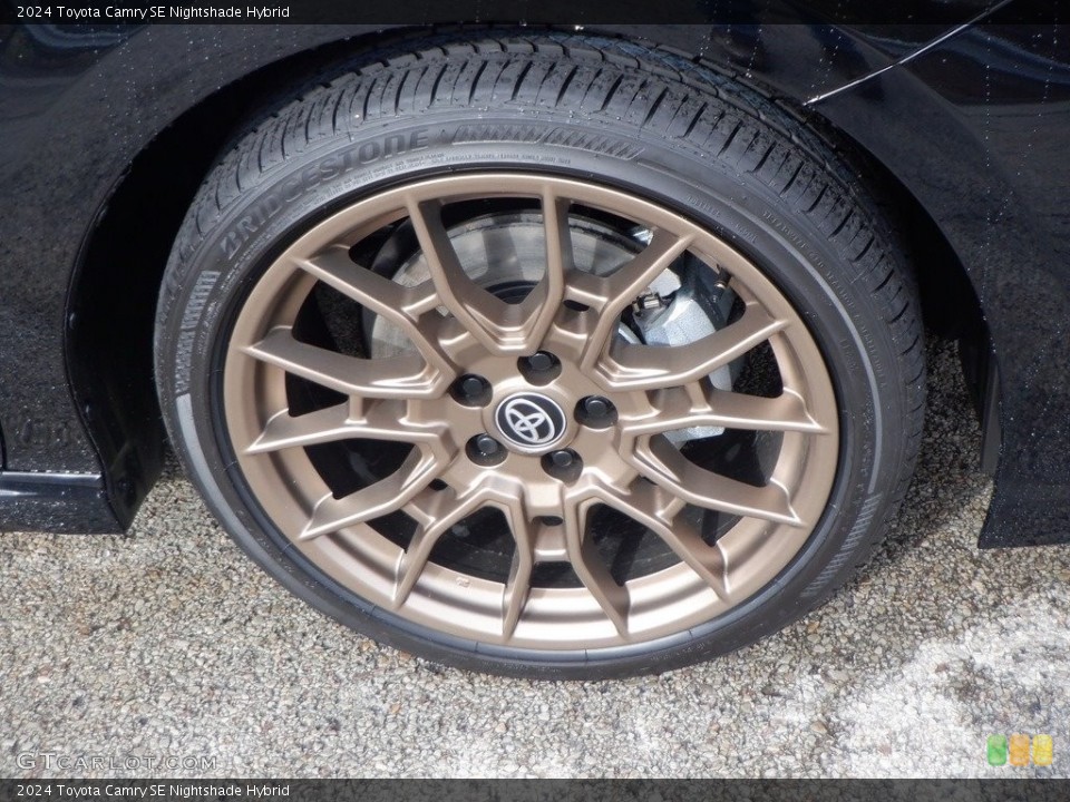 2024 Toyota Camry SE Nightshade Hybrid Wheel and Tire Photo #146739319
