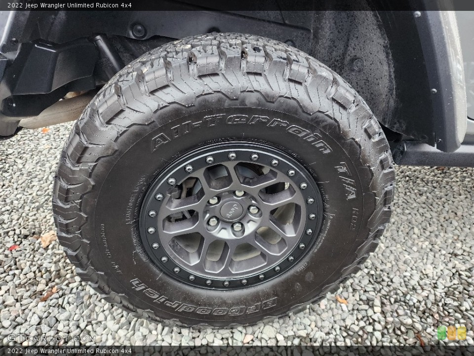 2022 Jeep Wrangler Unlimited Rubicon 4x4 Wheel and Tire Photo #146743135