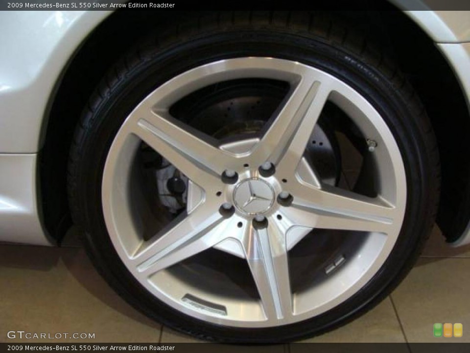 2009 Mercedes-Benz SL 550 Silver Arrow Edition Roadster Wheel and Tire Photo #14733957