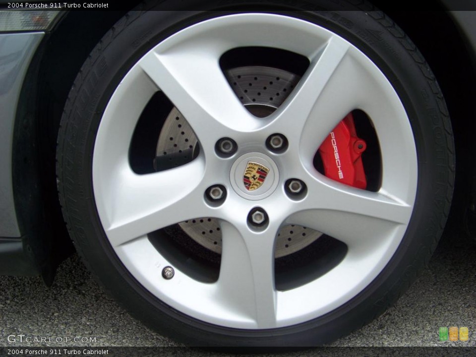 2004 Porsche 911 Turbo Cabriolet Wheel and Tire Photo #16343216