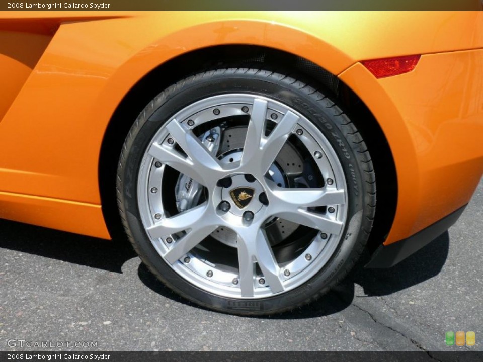 2008 Lamborghini Gallardo Spyder Wheel and Tire Photo #16360656