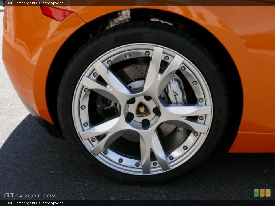 2008 Lamborghini Gallardo Spyder Wheel and Tire Photo #16360688