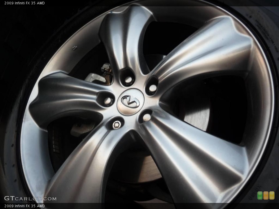 2009 Infiniti FX 35 AWD Wheel and Tire Photo #17519179