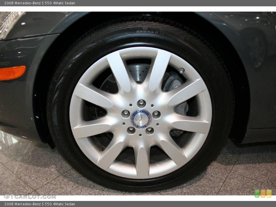 2008 Mercedes-Benz S 550 4Matic Sedan Wheel and Tire Photo #17773563