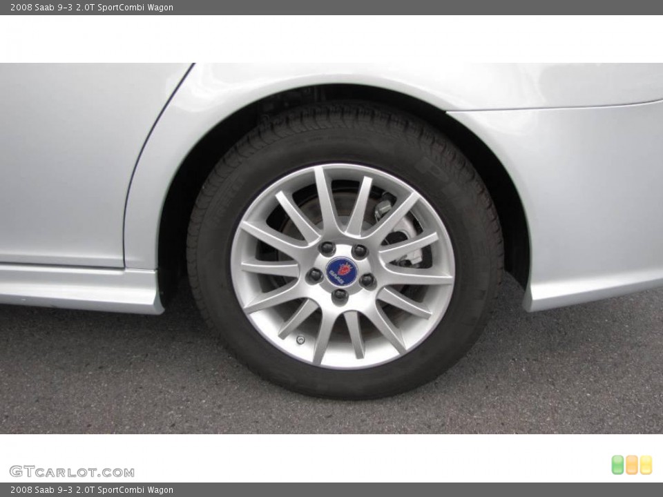 2008 Saab 9-3 2.0T SportCombi Wagon Wheel and Tire Photo #17976859