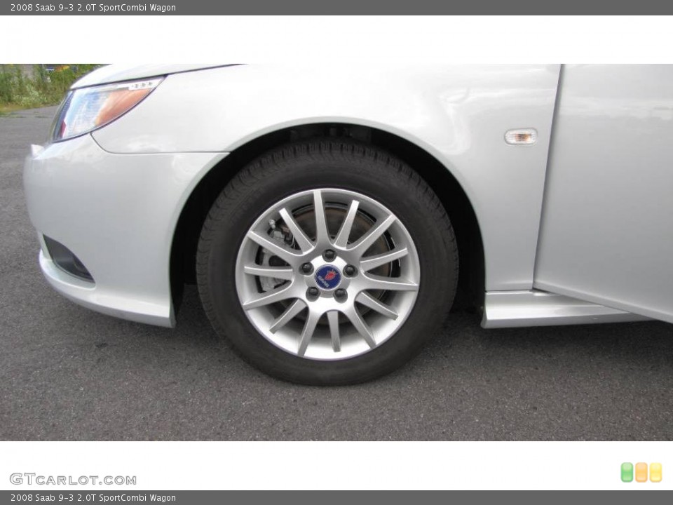 2008 Saab 9-3 2.0T SportCombi Wagon Wheel and Tire Photo #17976879
