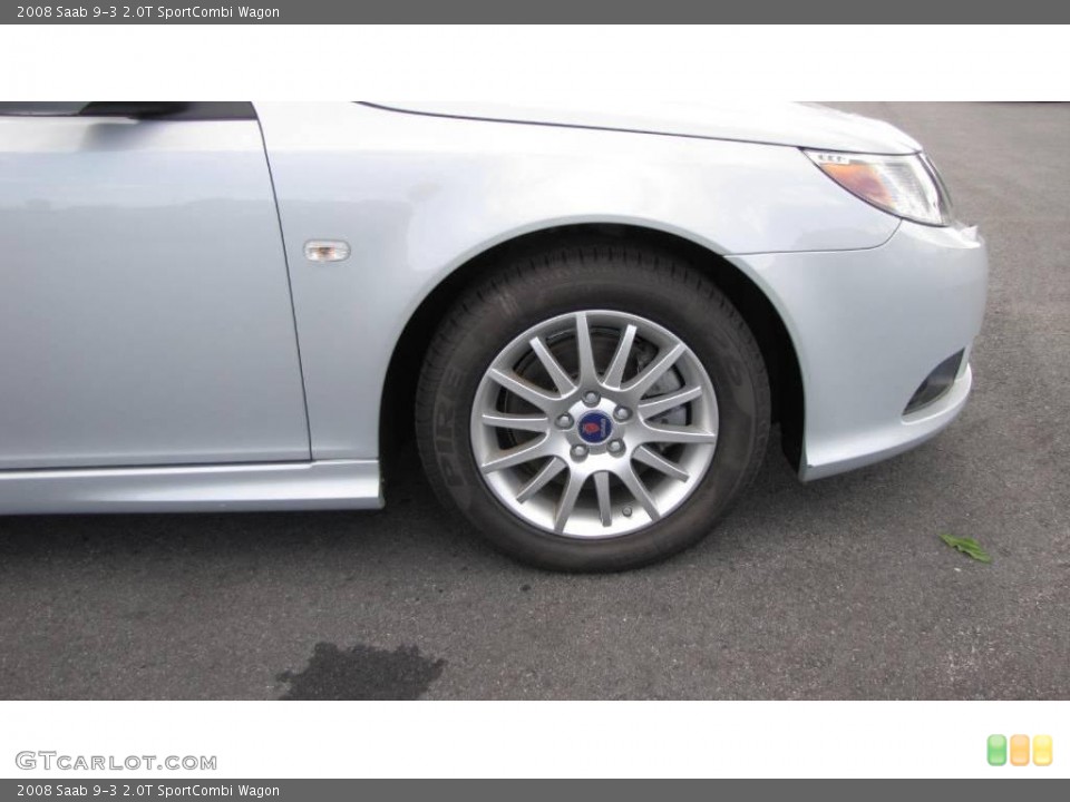 2008 Saab 9-3 2.0T SportCombi Wagon Wheel and Tire Photo #17976911