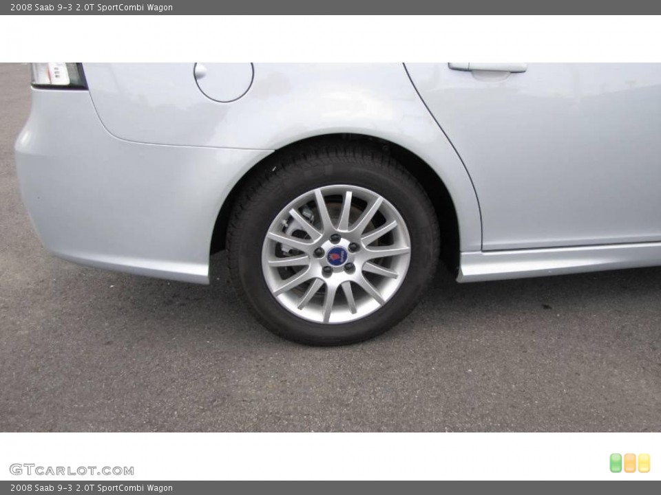 2008 Saab 9-3 2.0T SportCombi Wagon Wheel and Tire Photo #17976923