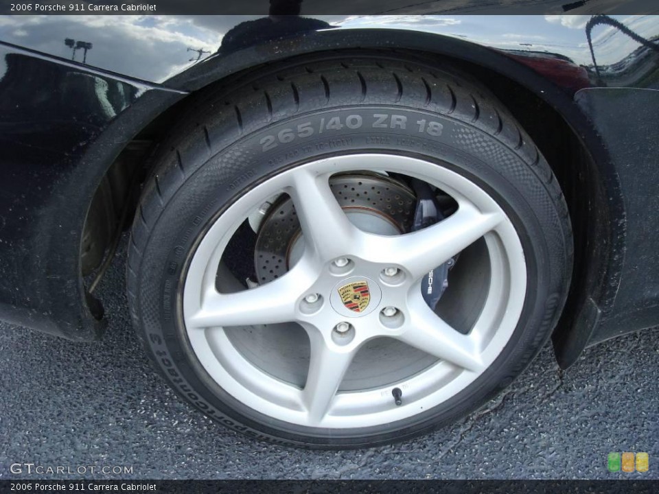 2006 Porsche 911 Carrera Cabriolet Wheel and Tire Photo #17977783