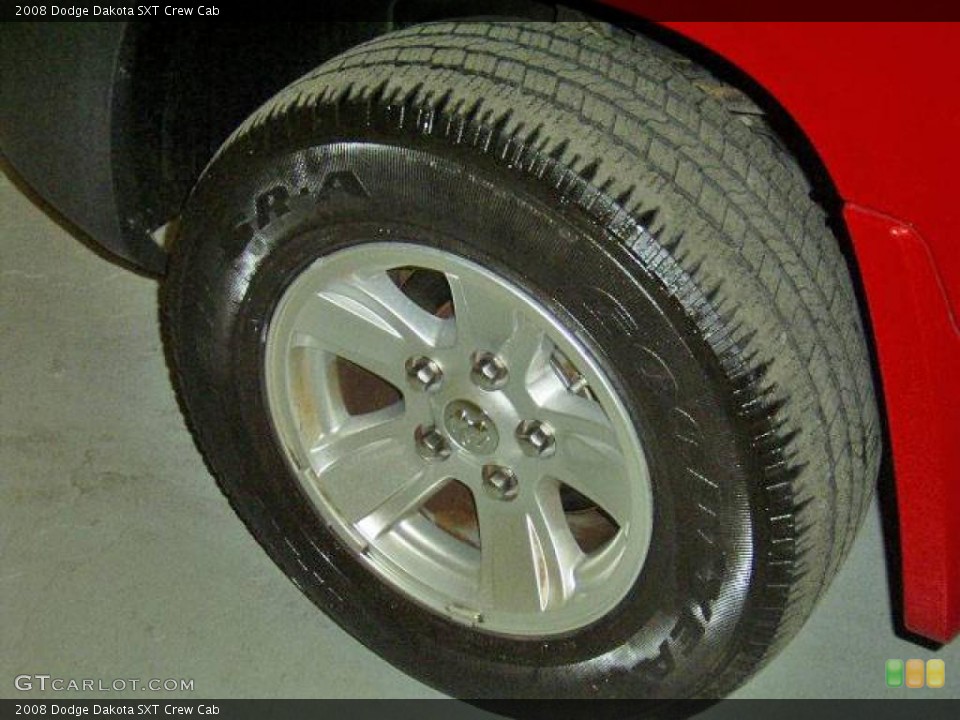 2008 Dodge Dakota SXT Crew Cab Wheel and Tire Photo #18408934
