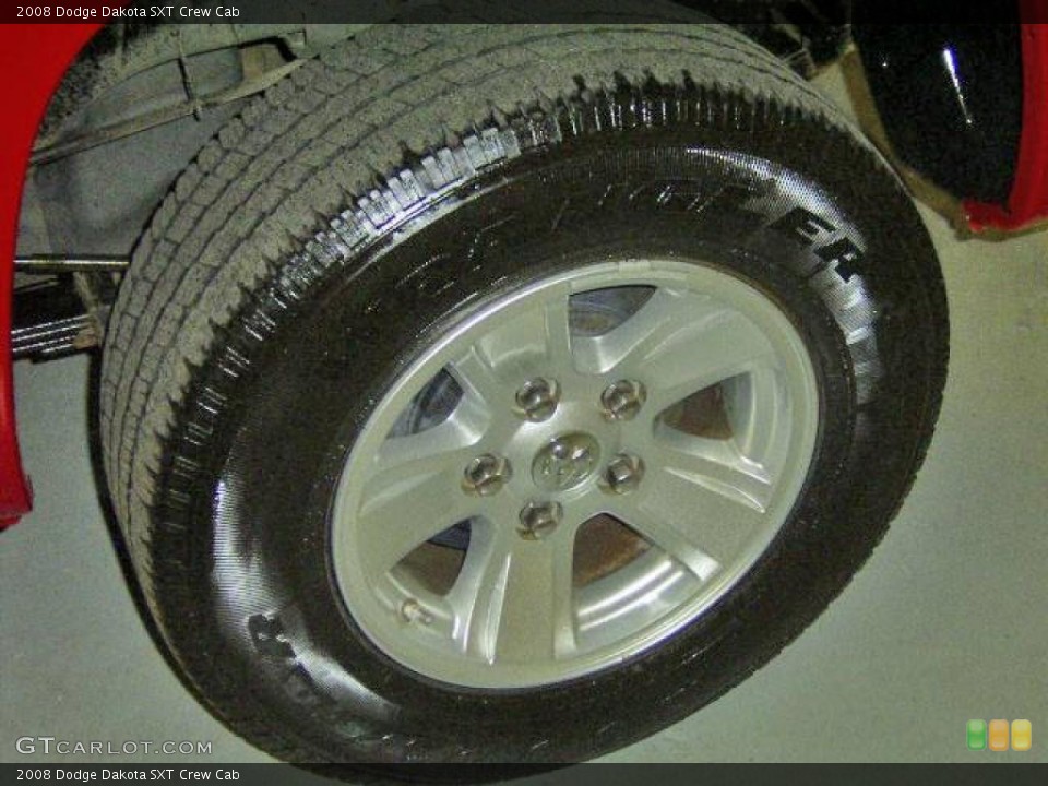 2008 Dodge Dakota SXT Crew Cab Wheel and Tire Photo #18408938