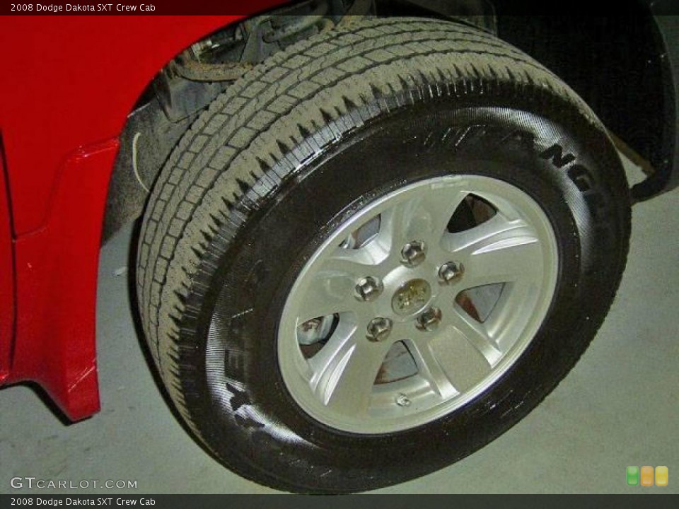 2008 Dodge Dakota SXT Crew Cab Wheel and Tire Photo #18408954