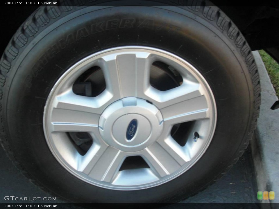 2004 Ford F150 XLT SuperCab Wheel and Tire Photo #20038606