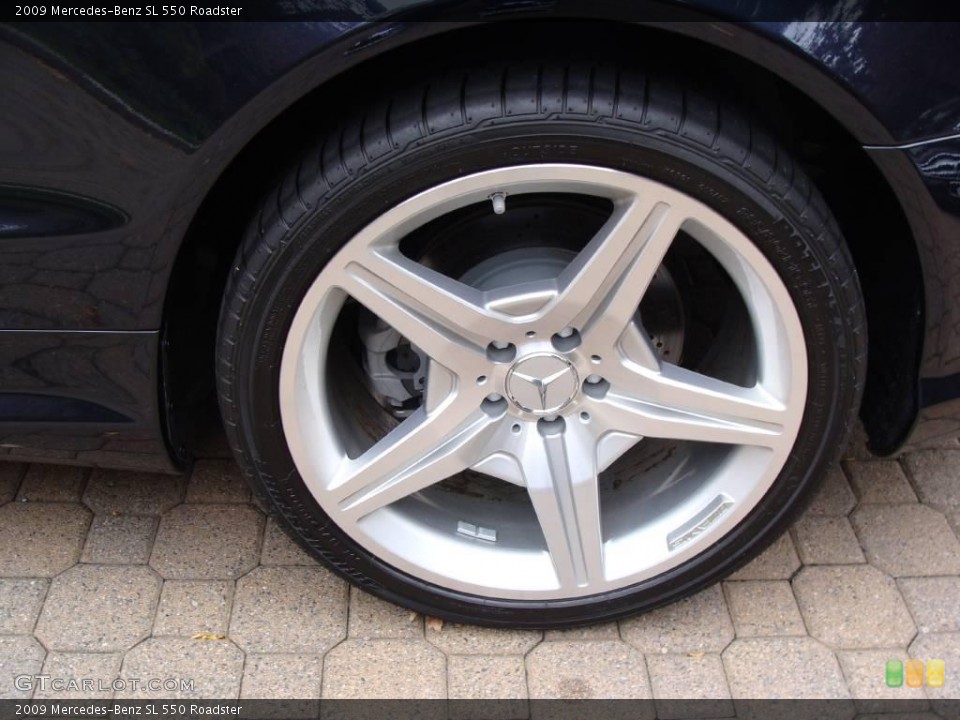 2009 Mercedes-Benz SL 550 Roadster Wheel and Tire Photo #20340257