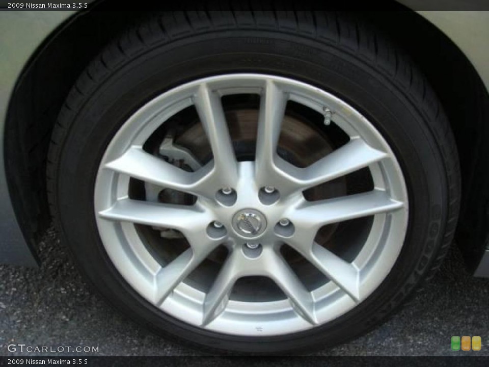 2009 Nissan Maxima 3.5 S Wheel and Tire Photo #21494914