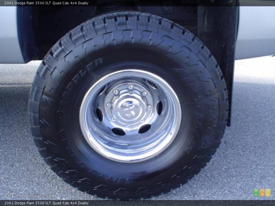 2001 Dodge Ram 3500 SLT Quad Cab 4x4 Dually Wheel and Tire Photo #21894811