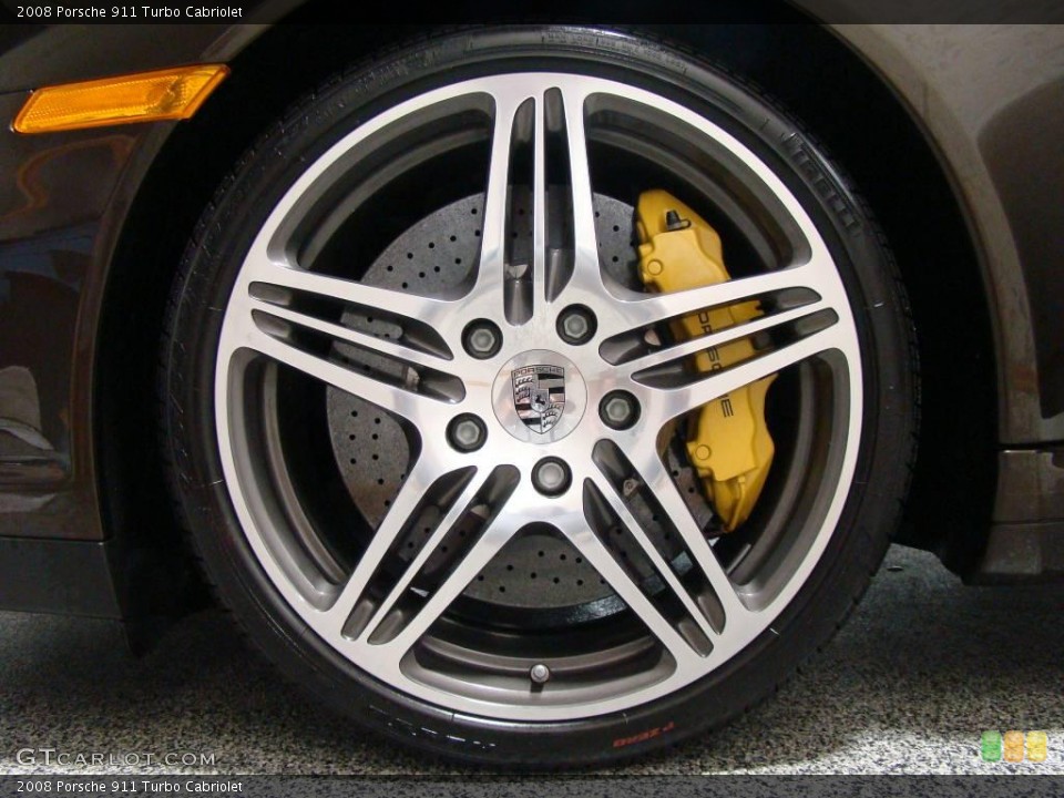 2008 Porsche 911 Turbo Cabriolet Wheel and Tire Photo #2354578