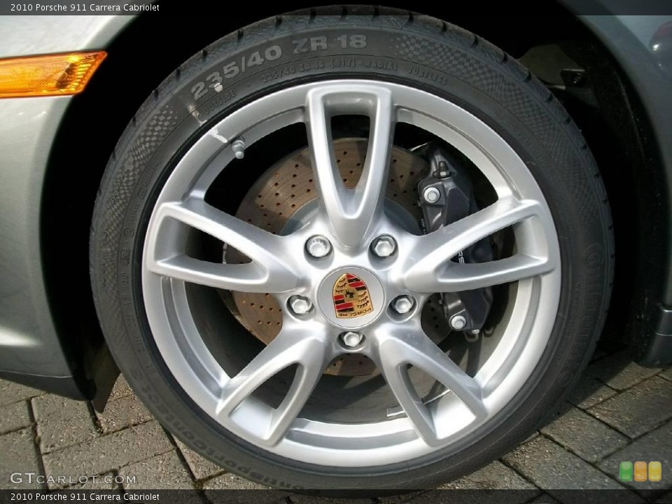 2010 Porsche 911 Carrera Cabriolet Wheel and Tire Photo #24730475