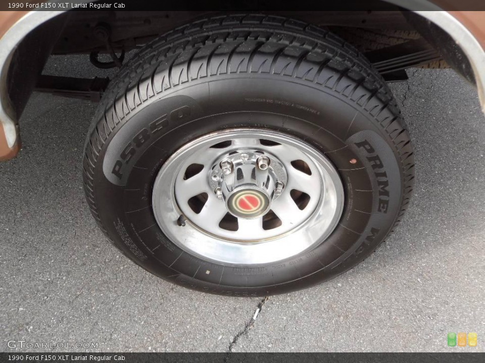 1990 Ford F150 XLT Lariat Regular Cab Wheel and Tire Photo #24744867