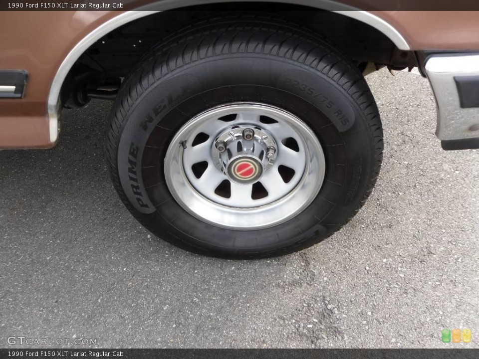 1990 Ford F150 XLT Lariat Regular Cab Wheel and Tire Photo #24744891