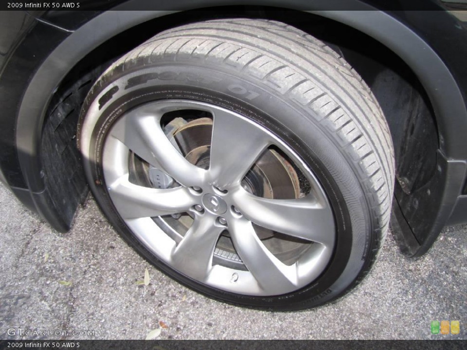 2009 Infiniti FX 50 AWD S Wheel and Tire Photo #25145015