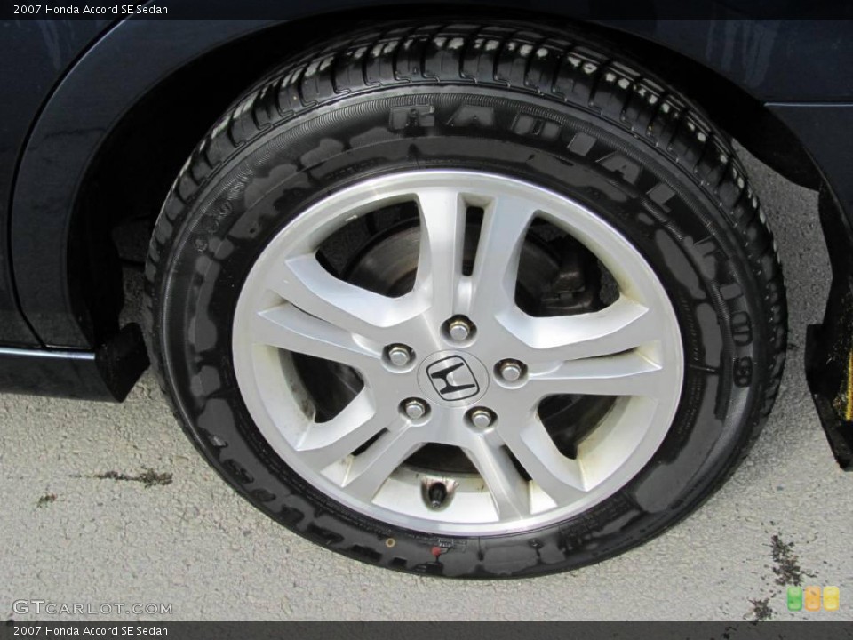 2007 Honda Accord SE Sedan Wheel and Tire Photo #25277564