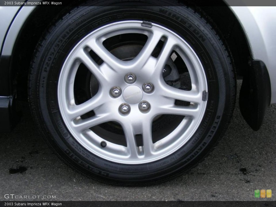 2003 Subaru Impreza WRX Wagon Wheel and Tire Photo #26011105