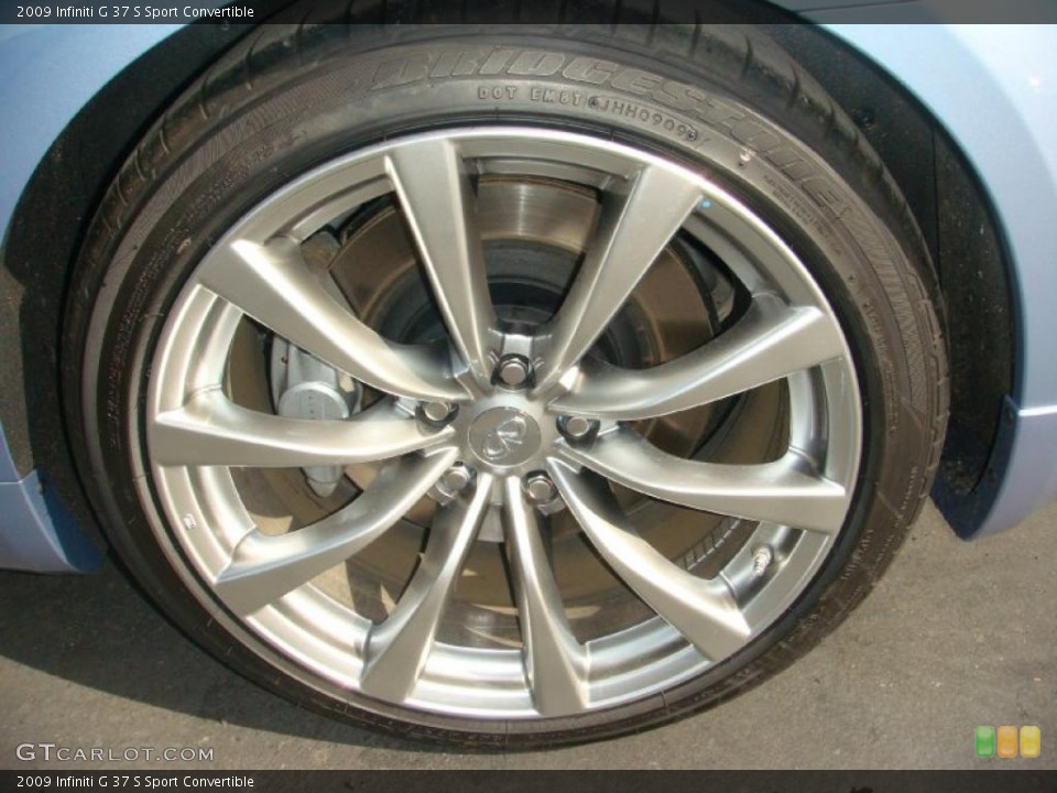 2009 Infiniti G 37 S Sport Convertible Wheel and Tire Photo #26375794