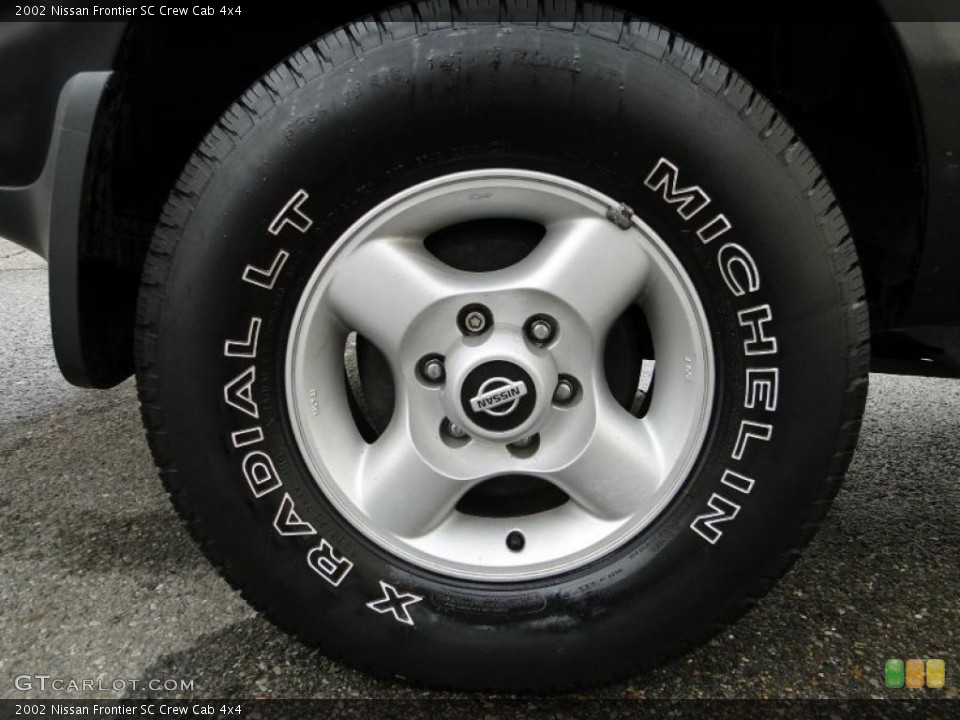 2002 Nissan Frontier SC Crew Cab 4x4 Wheel and Tire Photo #26624065